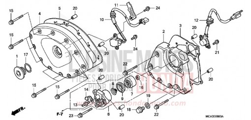 ABDECKUNG, VORNE/GERTRIEBEABDECKUNG GL1800A4 de 2004